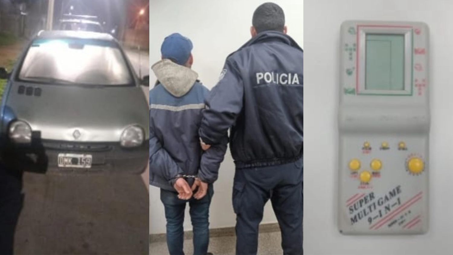 Lo sorprendieron robando un Twingo y lo aprehendieron