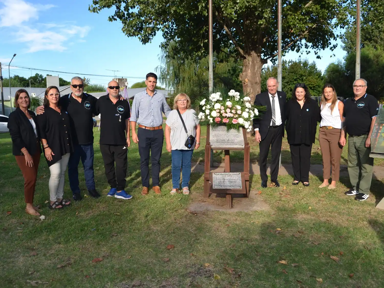 Homenaje a los héroes de Malvinas.