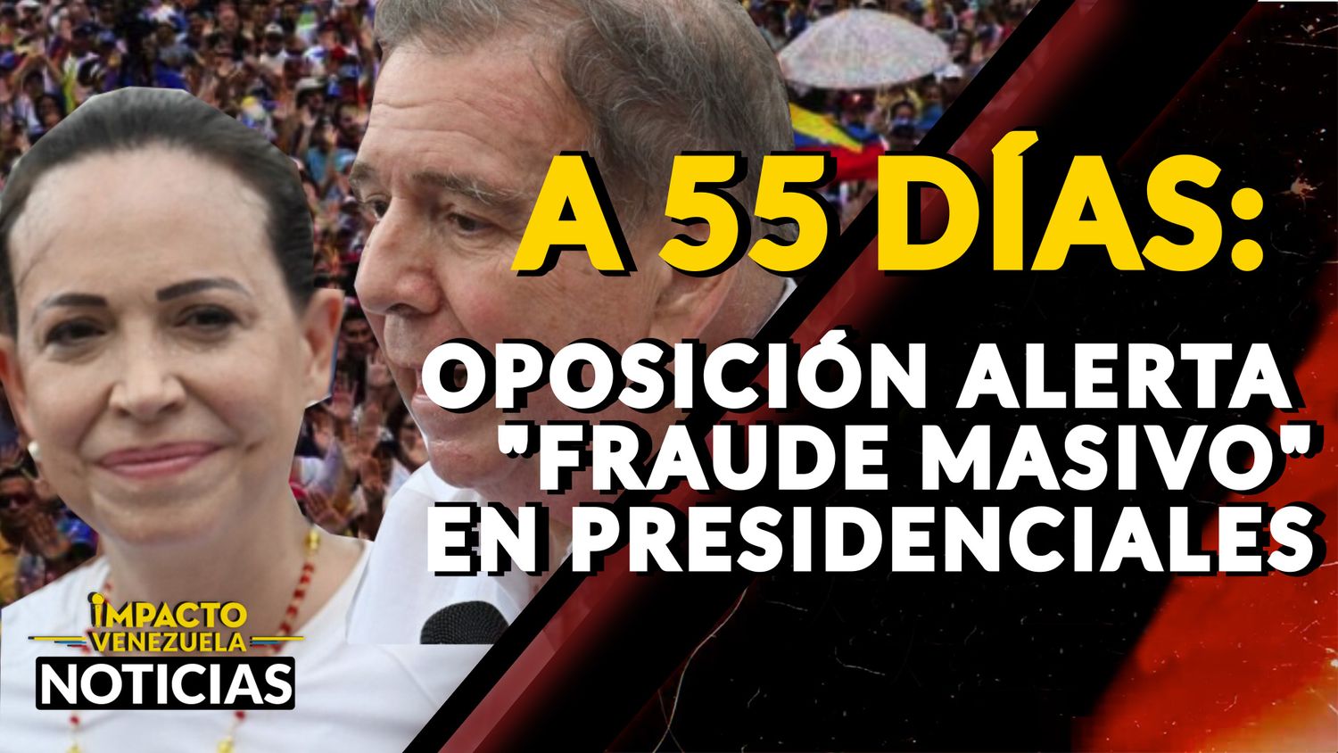 A 55 DÍAS: oposición alerta «fraude masivo» en las presidenciales – VIDEO