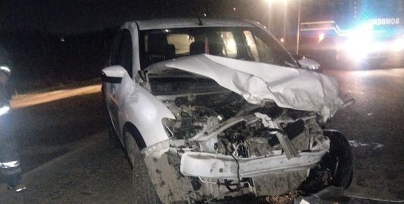 [VIDEO] Choque de frente en ruta 1001: retiraron los vehículos y el tránsito es normal