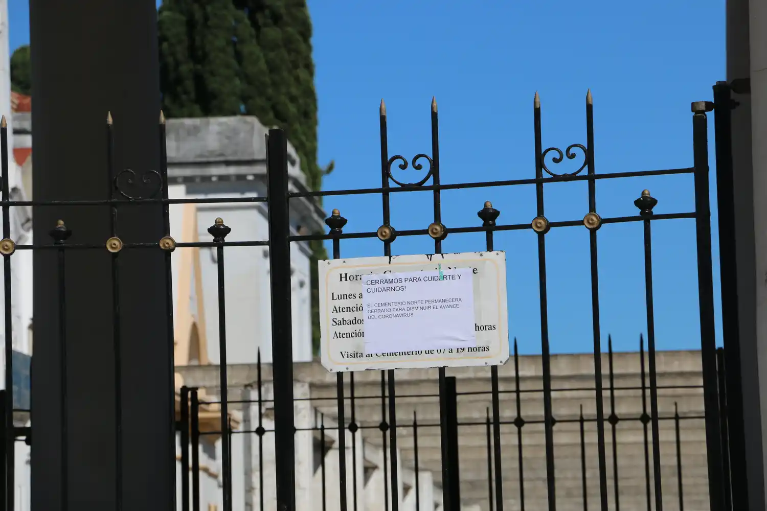 Adelantaron para el viernes la reapertura del Cementerio Norte