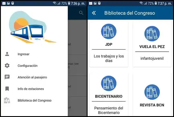 App Trenes Argentinos permite descargar gratis publicaciones de la Biblioteca del Congreso