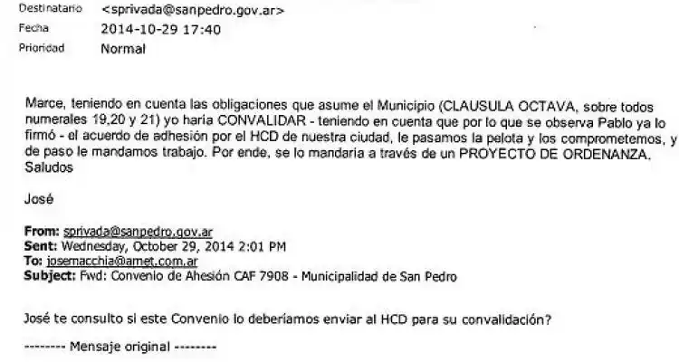 Guacone envió un convenio al Concejo para “comprometerlos” y “de paso” darles “trabajo”