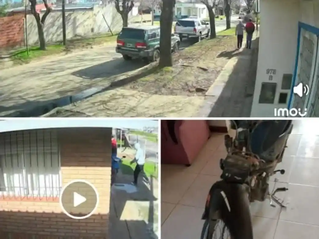 Robaron una moto en Julián Quintana y la recuperaron en San Cayetano con ayuda de cámaras de seguridad