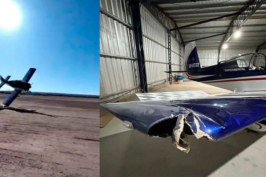 VIDEO | Un avión de acrobacias casi ocasiona una tragedia en el festival aéreo de Río Negro