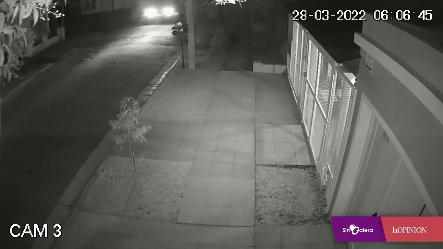 Cámaras registraron la persecución en calle Joaquín V. González, que terminó con el choque