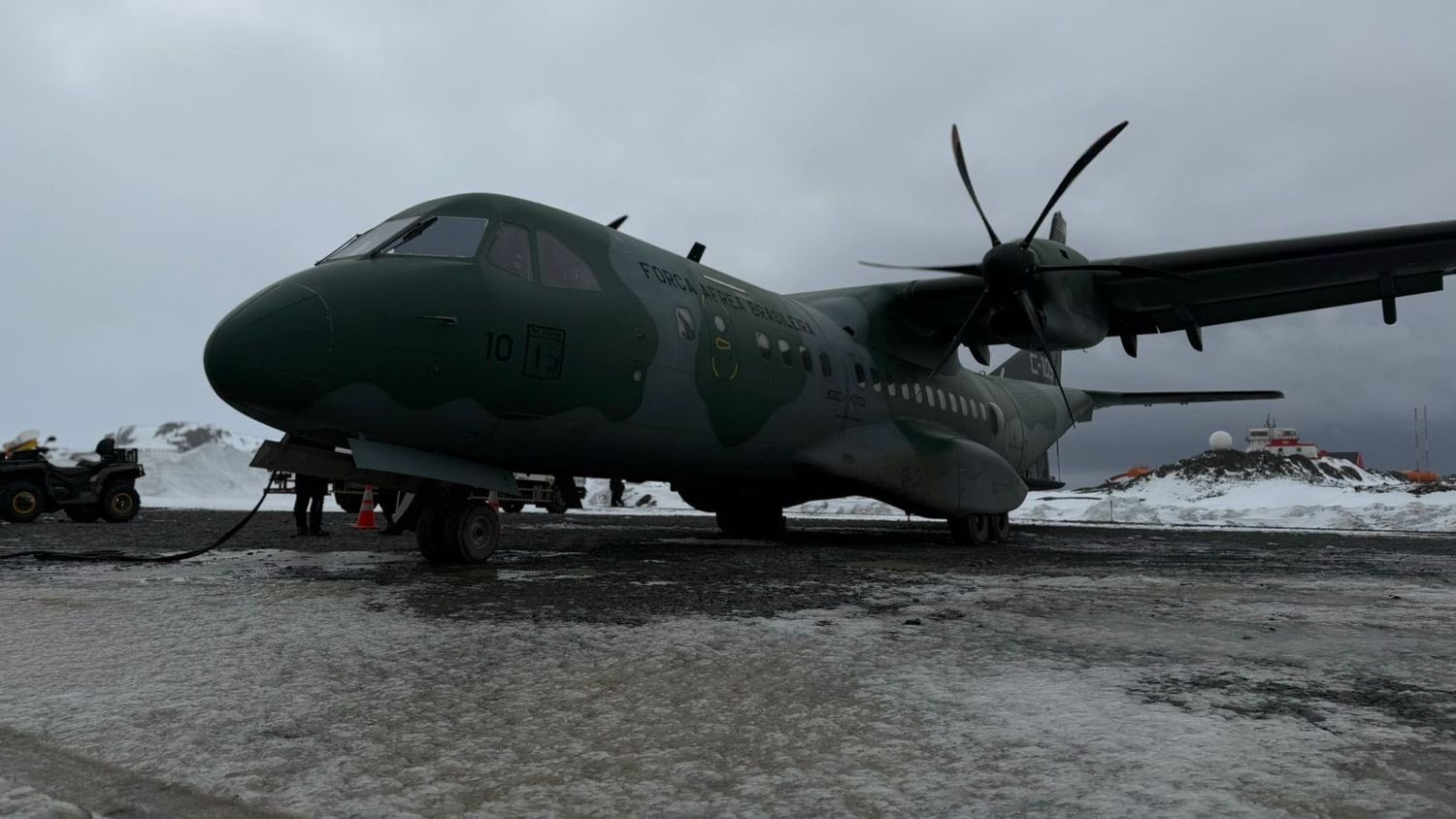 Por primera vez, un avión Airbus C295 de la Fuerza Aérea Brasileña aterriza en la Antártida