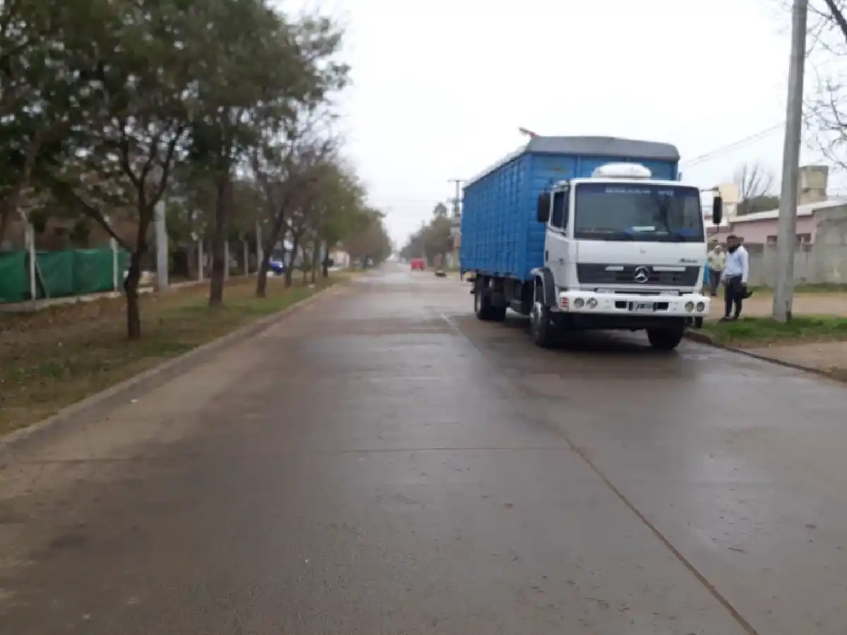 Un lesionado en un accidente entre moto y camión en Brinkmann