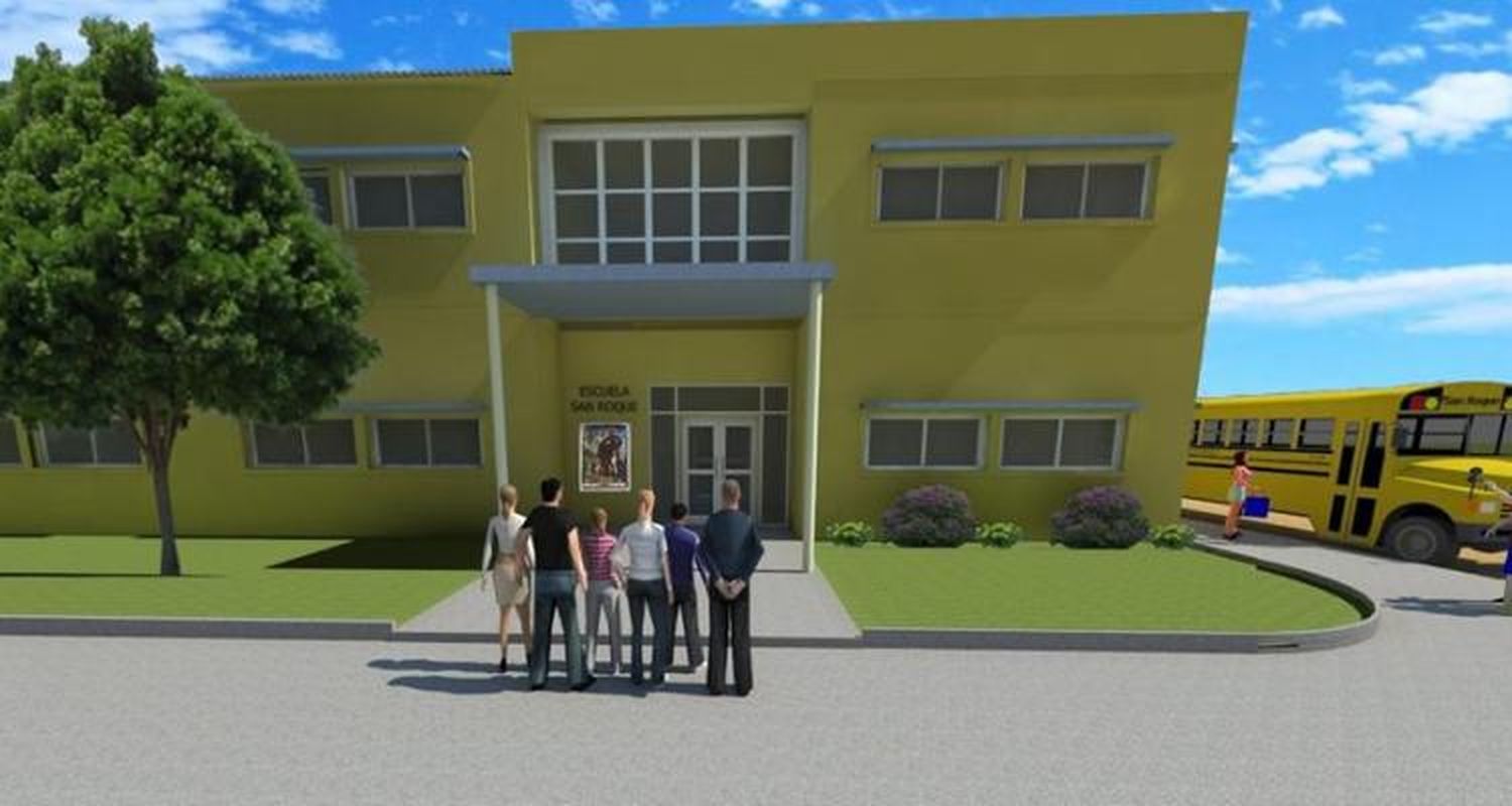 Avanzan las obras de la Escuela San Roque
