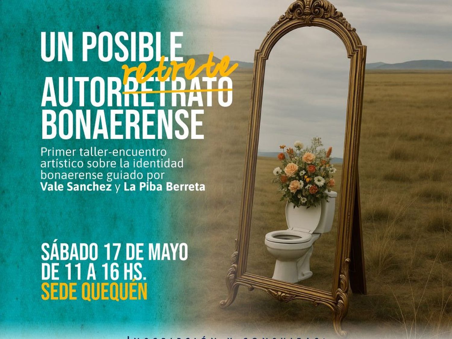 Afiche promocional. Del evento del sábado