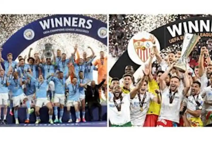 Manchester City y Sevilla definen al campeón de la Supercopa de Europa