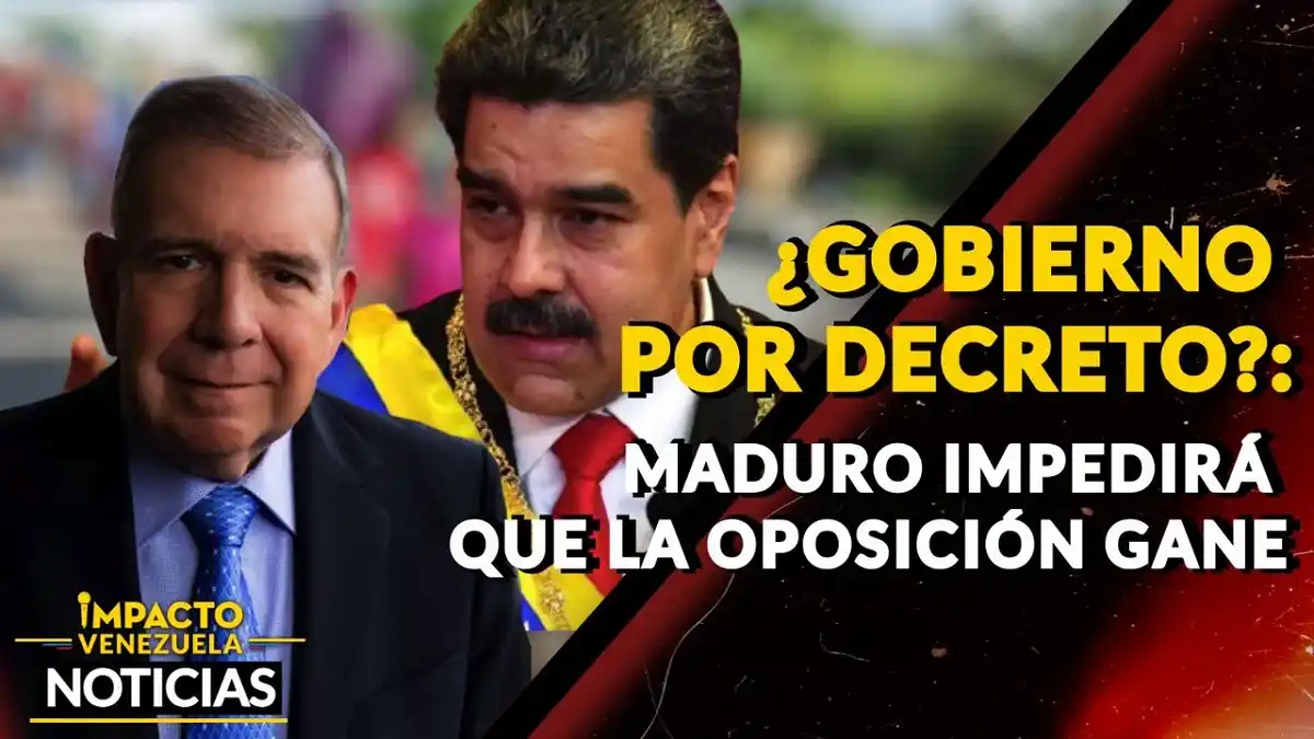 ¿GOBIERNO POR DECRETO? Maduro impedirá que la oposición gane – VIDEO