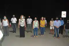 Inauguraron tramo de luminarias LED