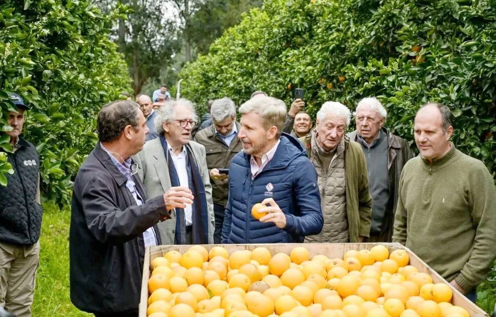 Frigerio llegó a Concordia para abordar los desafíos de la citricultura