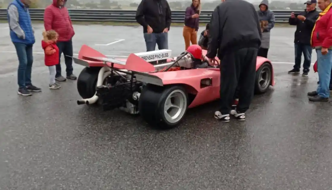 Oscar “Cacho” Fangio sufrió un accidente probando en Balcarce