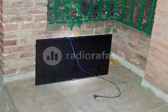 Con las manos en el TV: no pudo responder de dónde lo había sacado 