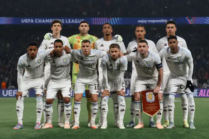 Aston Villa - Formación Champions ante PSG