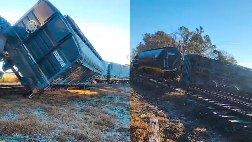 VIDEO | Un tren descarriló en el ingreso a la localidad de Aurelia: no habría personas heridas