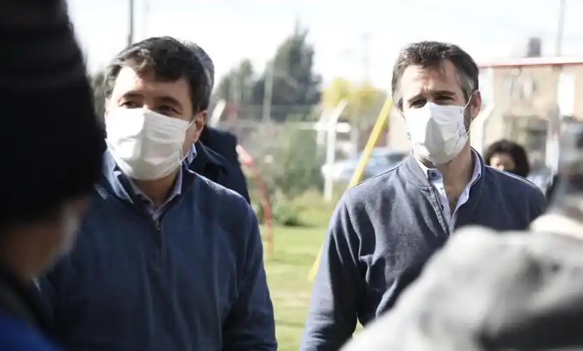 El Ministro de Desarrollo, Daniel Arroyo, visitó distintas intituciones de Pilar junto al intendente Achával. 