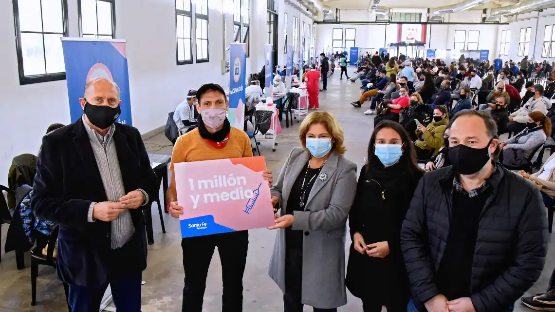 La provincia de Santa Fe llegó al millón y medio de santafesinos vacunados
