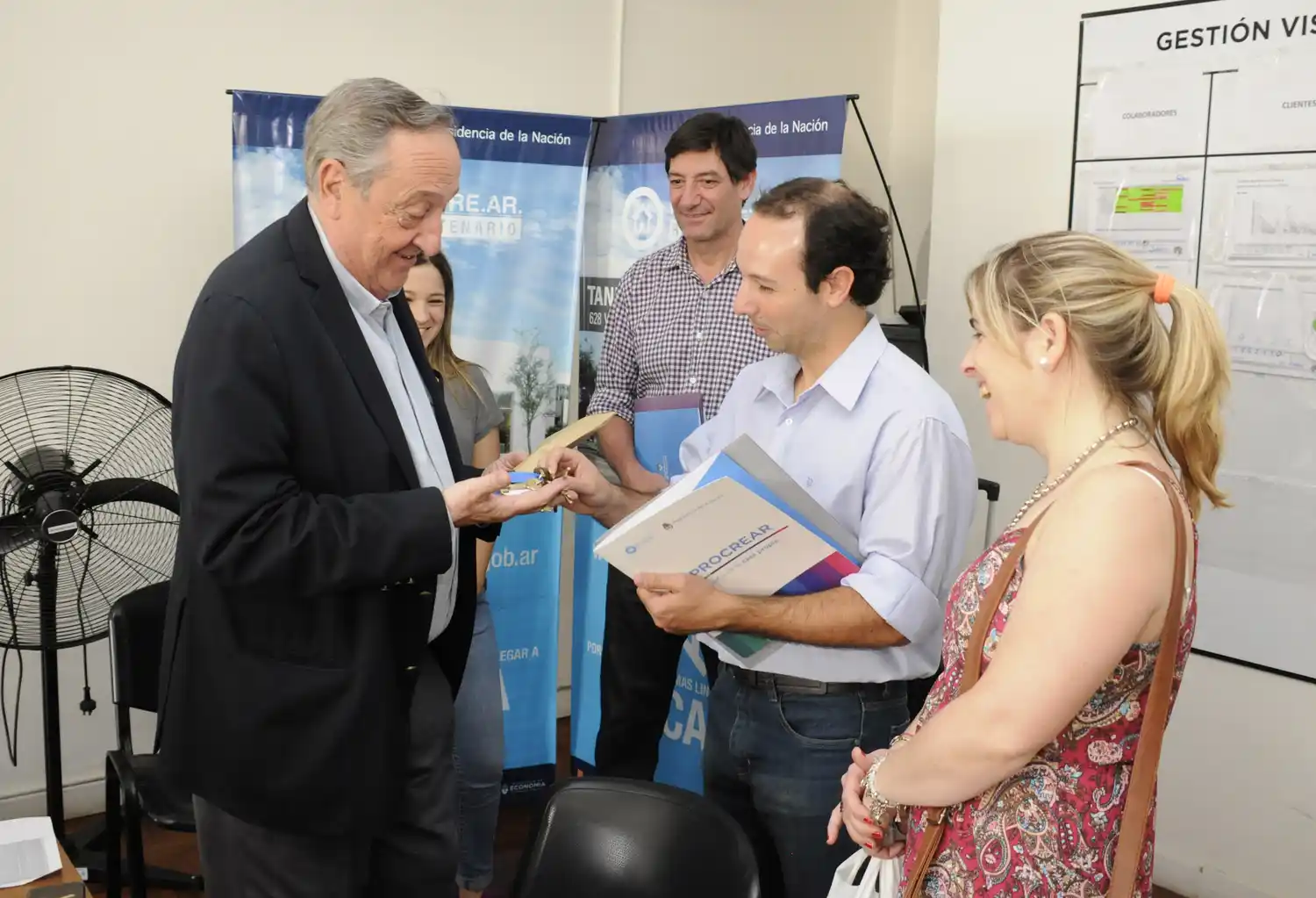 Entregaron nuevas viviendas  del desarrollo urbanístico Procrear