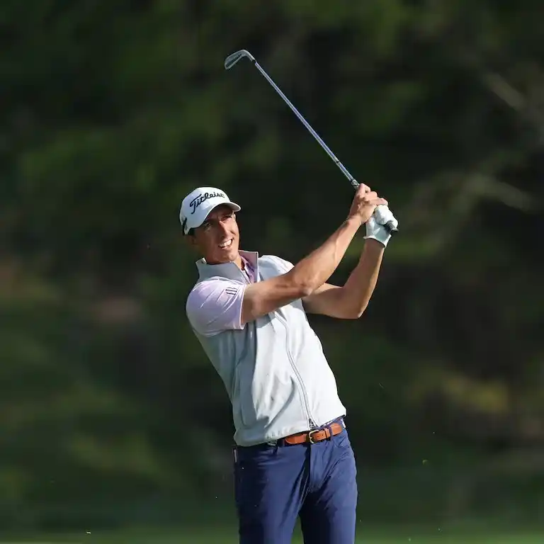 El swing de Francisco Bide durante las prácticas en el PGA Championship JAMIE SQUIRE - GETTY IMAGES NORTH AMERICA