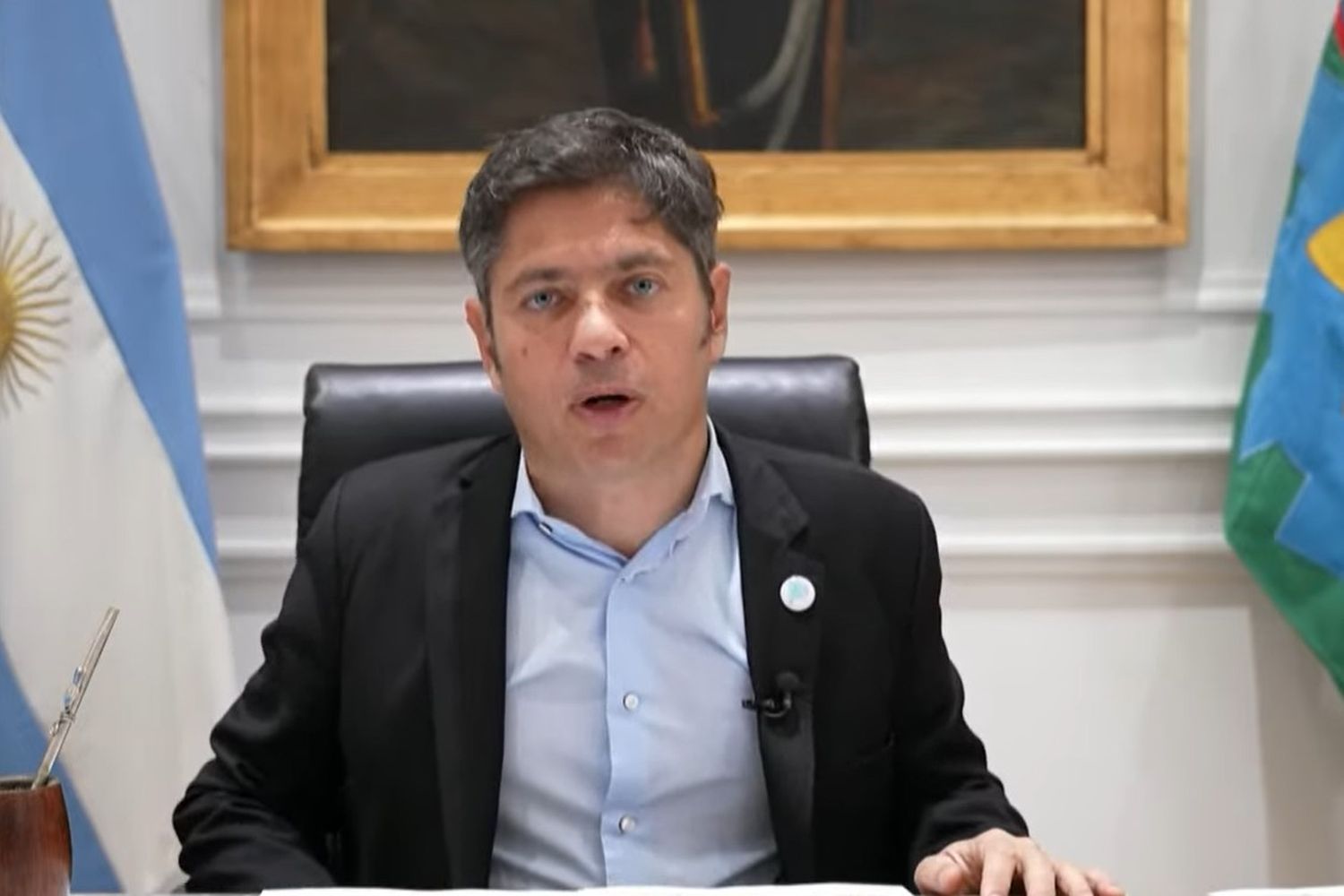 Kicillof no vino a Mar del Plata y brindó su discurso a través de un video.