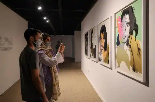 La obra de Mick Rock también ha sido expuesta. Foto AFP