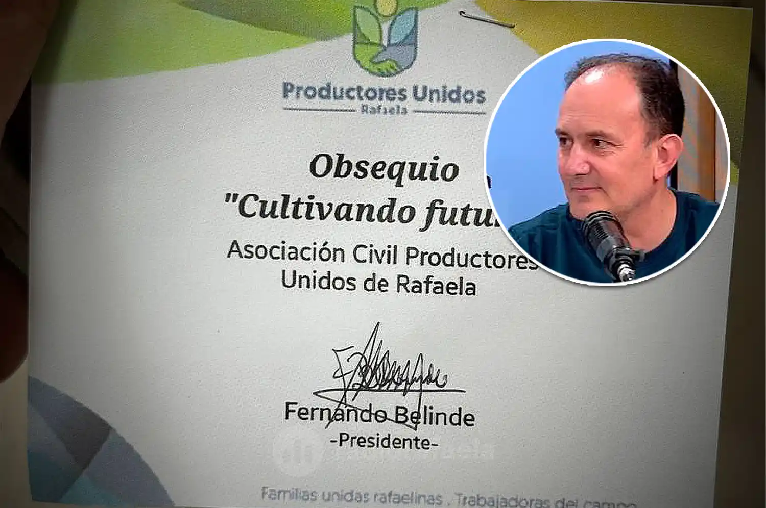 Fernando Belinde-  presidente de Productores Unidos