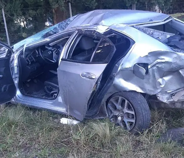 En un vuelco sufrió graves heridas  una joven comerciante de Lobería