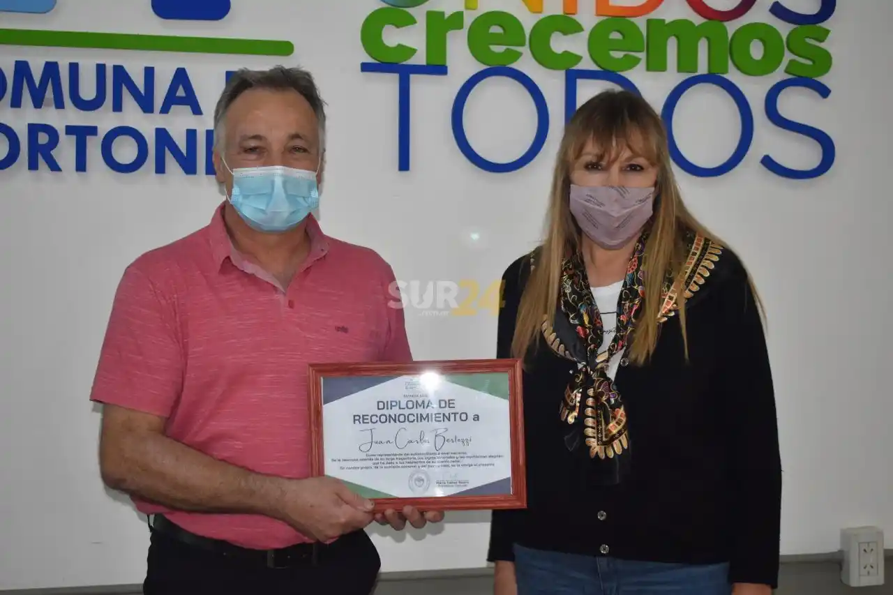 Made in Elortondo: reconocimiento a la trayectoria deportiva de Juanchi Bertozzi