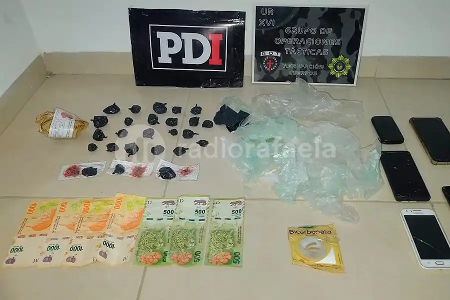 Detuvieron a dos personas por narcomenudeo en San Justo