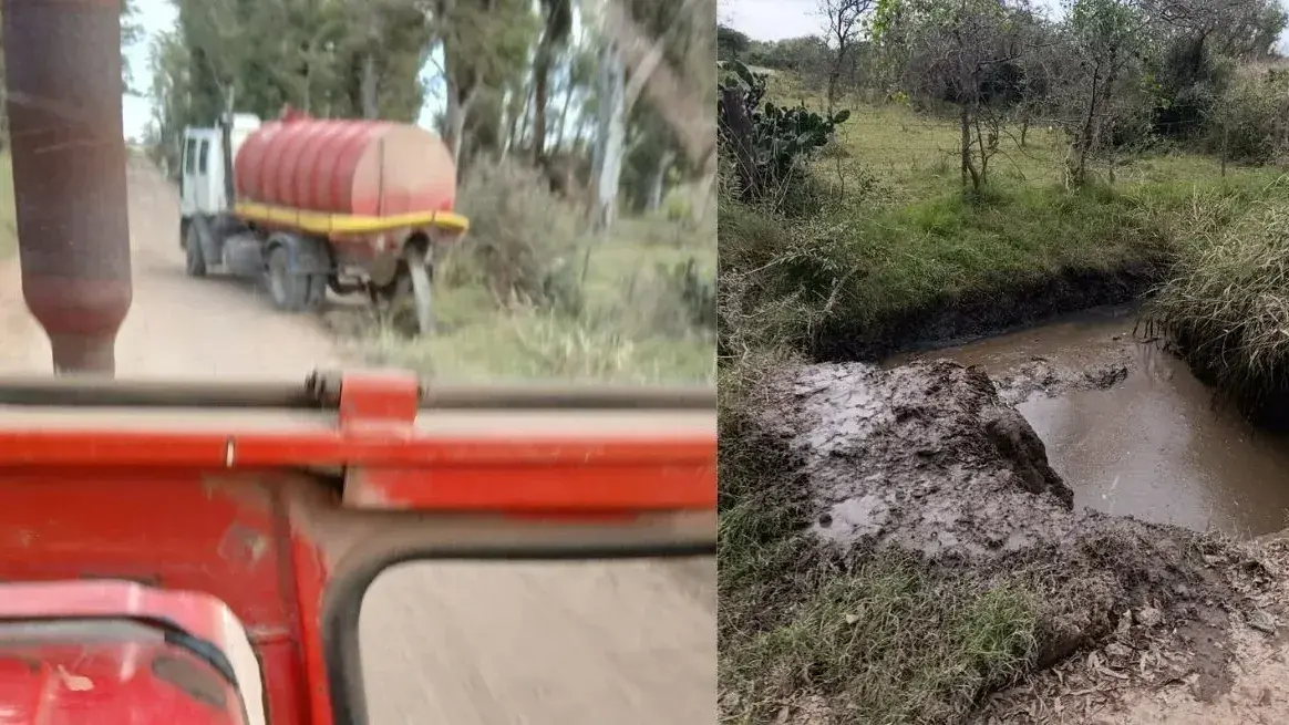 Vecinos de Matilde denunciaron el vuelco de líquidos cloacales cerca de un arroyo clave