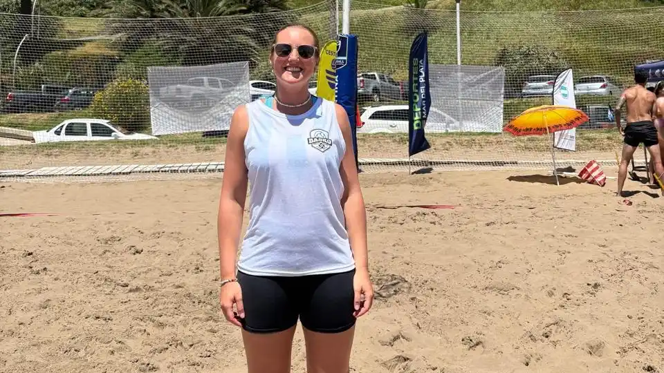 Nerina Fulton presente en el programa Playa Olímpica en Mar del Plata