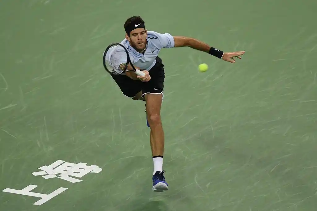 Del Potro fue de mayor a menor y se despidió en semifinales ante Federer