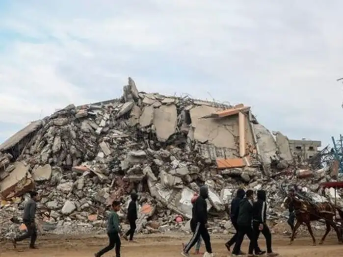 Así está el sur de Palestina, a la espera de poder remover los escombros.