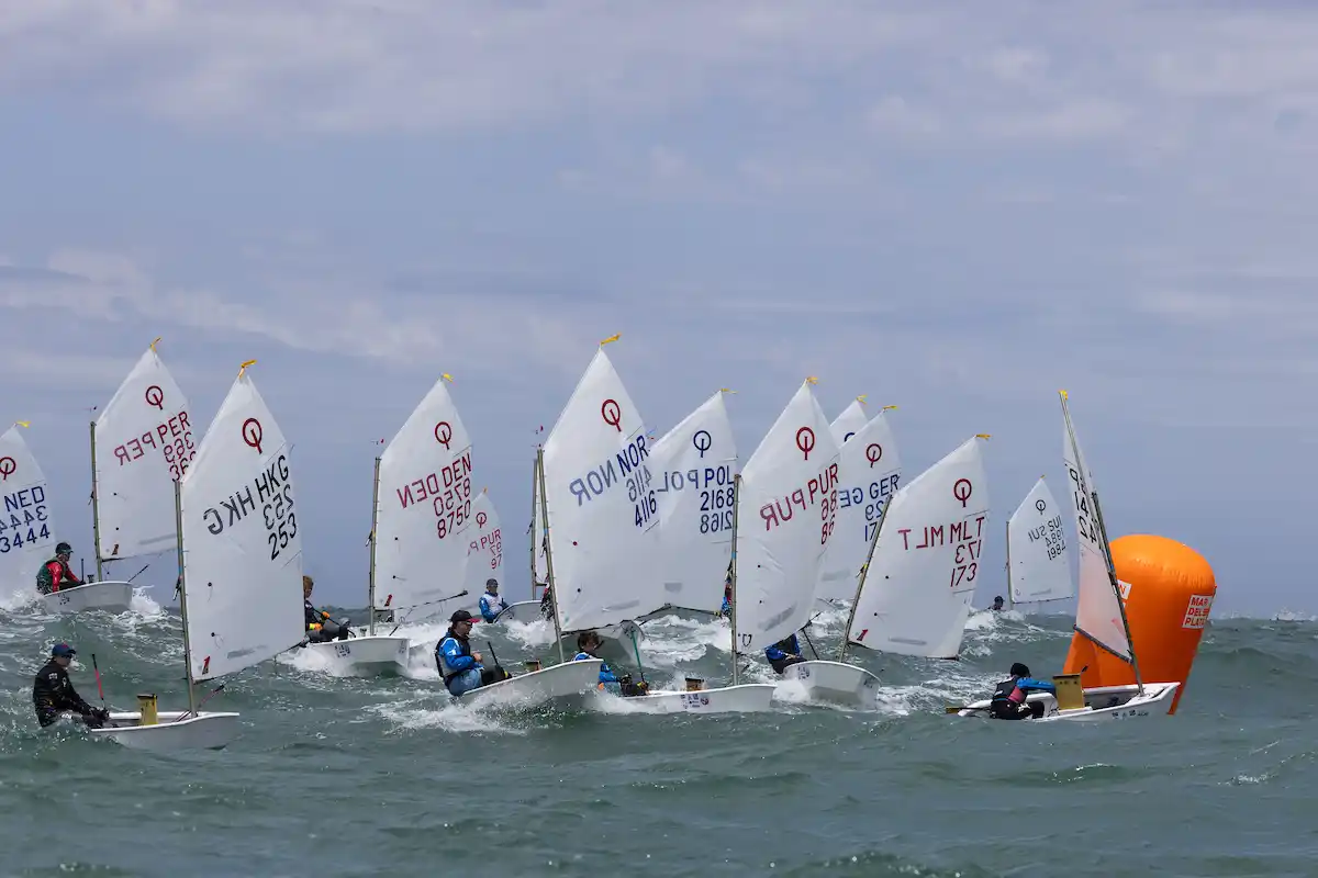 El Mundial de Optimist tendrá su última jornada el sábado. (Foto: Matías Capizzano)