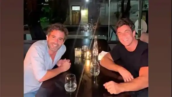 Nicolás Cabré y Mariano Martínez retomaron sus salidas: “Noches como las de antes”