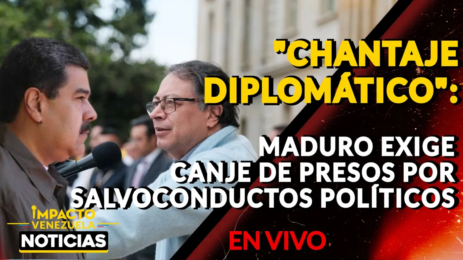 «CHANTAJE DIPLOMÁTICO»: Maduro exige canje de presos por salvoconductos políticos – VIDEO