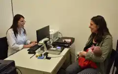 Ignacia, la primera bebe inscripta en  el registro de las personas del Hospital