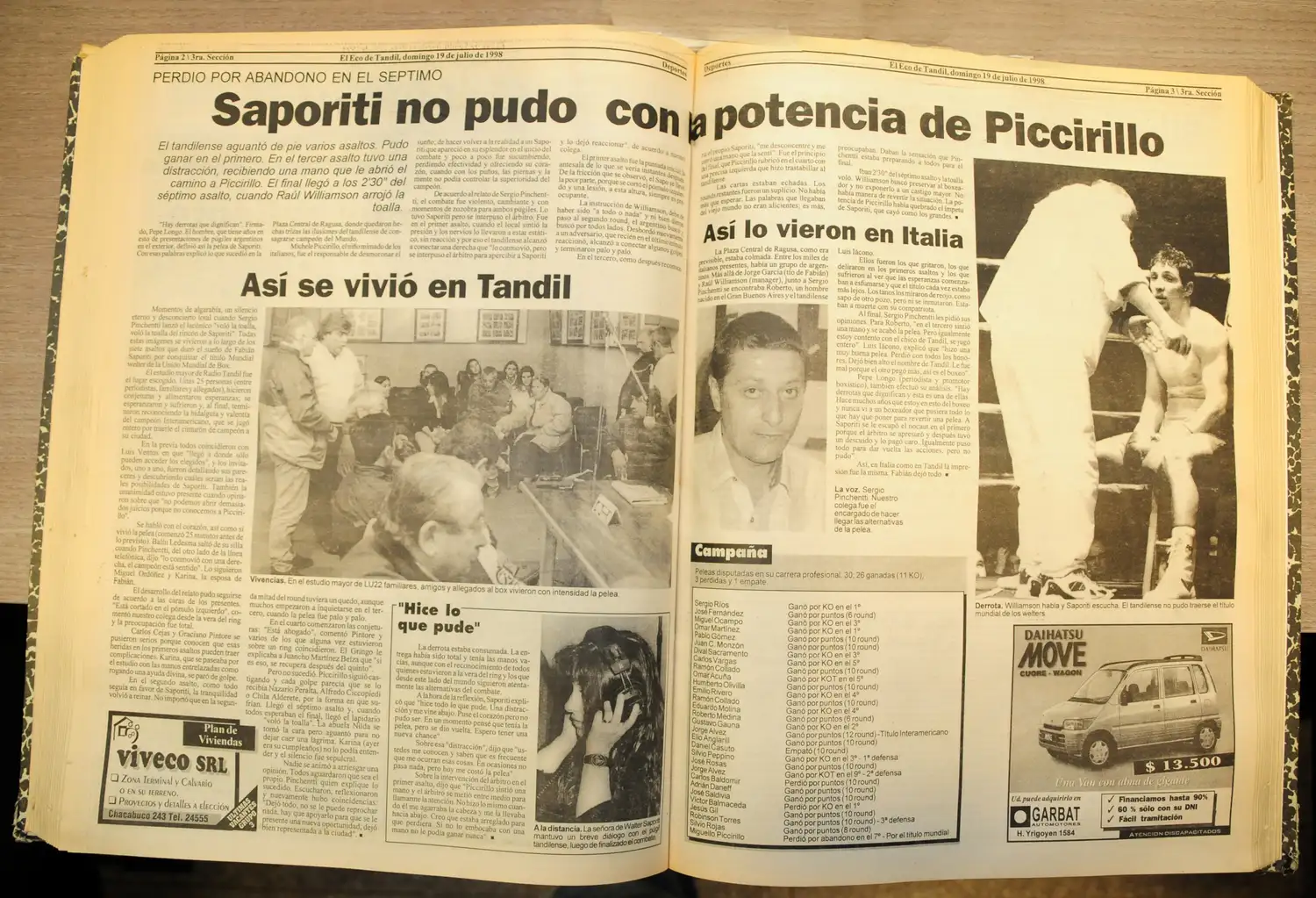Hace veinte años, Saporiti tenía su chance mundialista