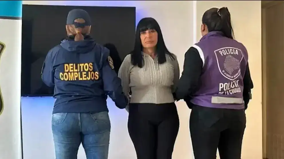 Elizabeth Rodrigo al momento de su detención