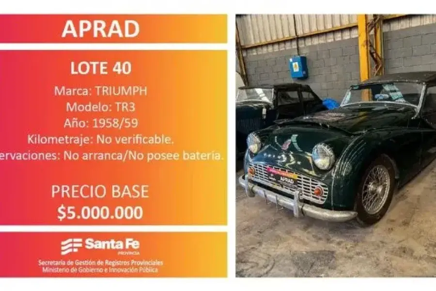 Otra perlita más de la subastas: compró un auto de colección pero se negó a pagarlo