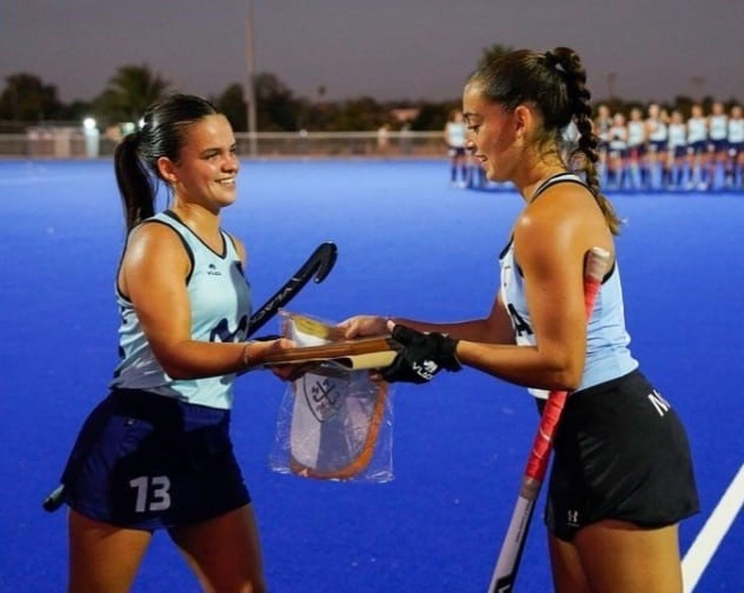 Amistosos del seleccionado junior, con Brisa Bruggesser