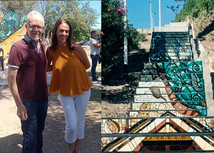Inauguraron el primer tramo de la Escalera de Pescadores