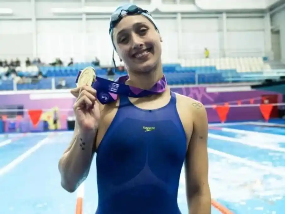 Agostina Hein, ganadora de cinco medallas en estos Juegos Panamericanos, dos de ellas, de oro.