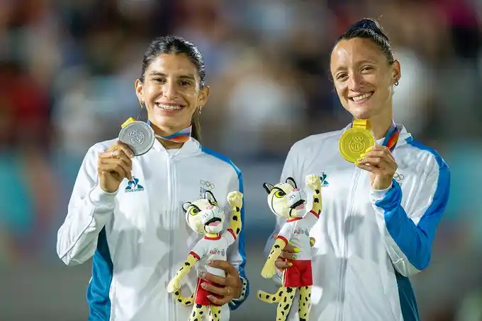 Daniana Ocampo y Florencia Borelli, plata y oro en Asunción.
