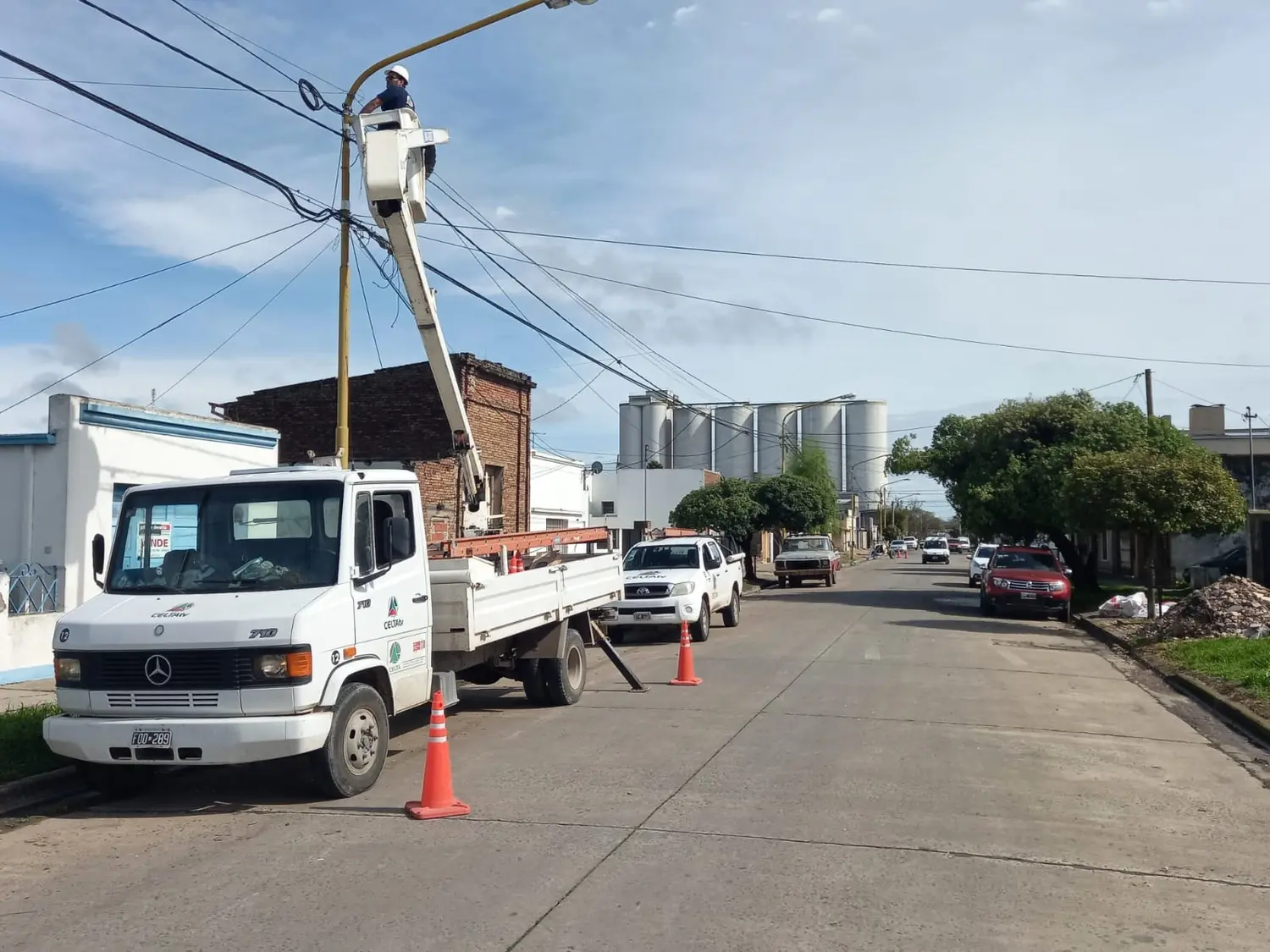 Avanza la reconversión a fibra óptica en el Barrio Islas Malvinas