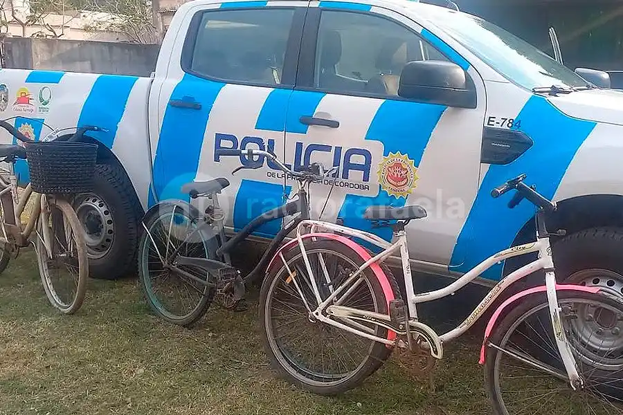 Recuperaron en Vila tres bicicletas que habían sido robadas en Freyre