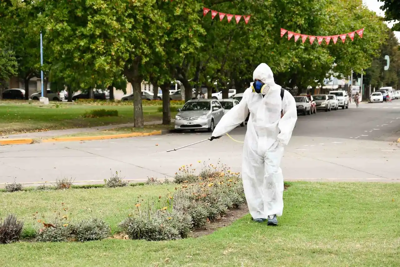 En 2021. Una de las últimas fumigaciones